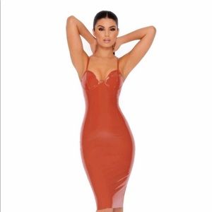 Oh polly latex dress size 0
